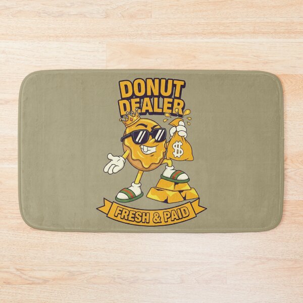 Item preview, Donut Dealer Fresh & Paid - Funny Food Gangster Art designed and sold by AwesomeBeyondLimits.