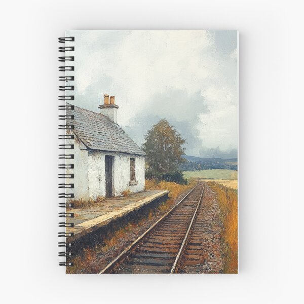 Item preview, Old railway platform, painting style designed and sold by ArtNames.