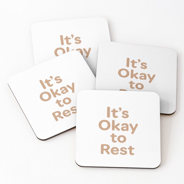 Item preview, It’s Okay to Rest Minimalist Comfort Quote designed and sold by DaEeX.