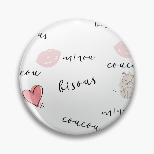 Item preview, Coucou! Bisous. Minou. designed and sold by The Balanced Bonne Vivante.
