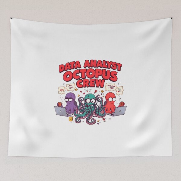 Item preview, Data Analyst Octopus Crew – Funny Data Science Team & Analytics design designed and sold by ZyricZyric.