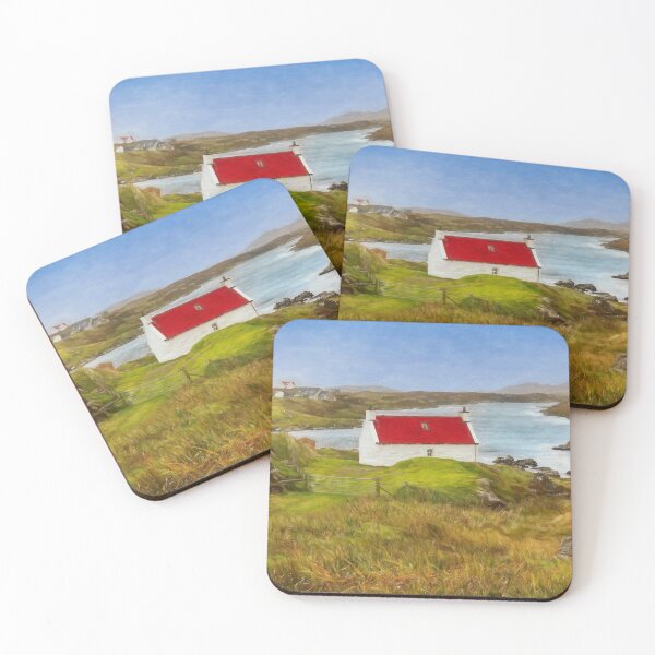 Item preview, Isle of Barra Red Roof Cottage Outer Hebrides. designed and sold by PhotosEcosse.