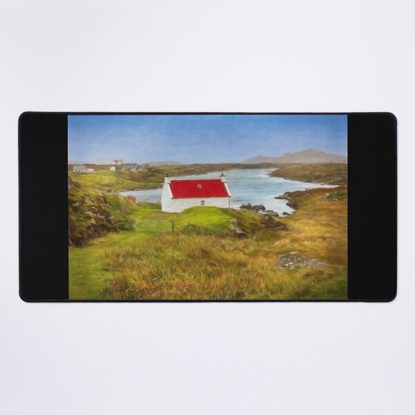 Item preview, Isle of Barra Red Roof Cottage Outer Hebrides. designed and sold by PhotosEcosse.