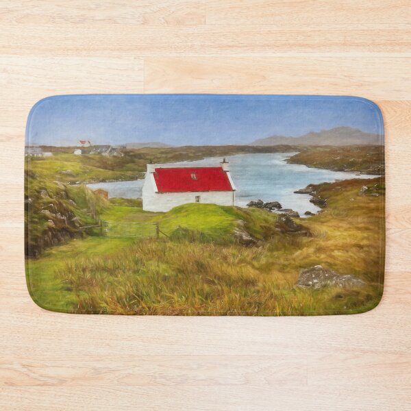 Item preview, Isle of Barra Red Roof Cottage Outer Hebrides. designed and sold by PhotosEcosse.