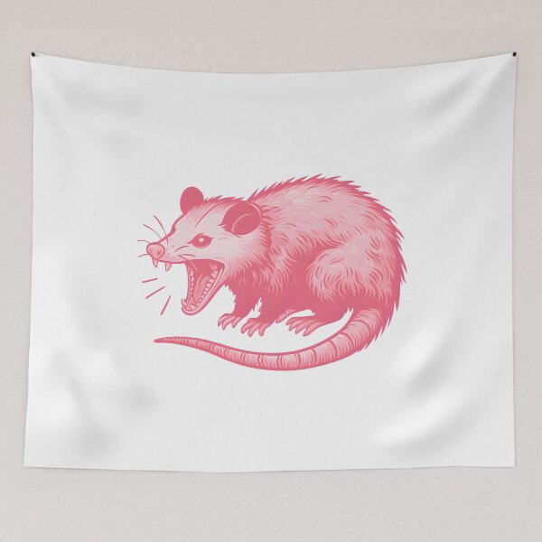 Item preview, Cute Aggressive Opossum designed and sold by RigyIllustrates.