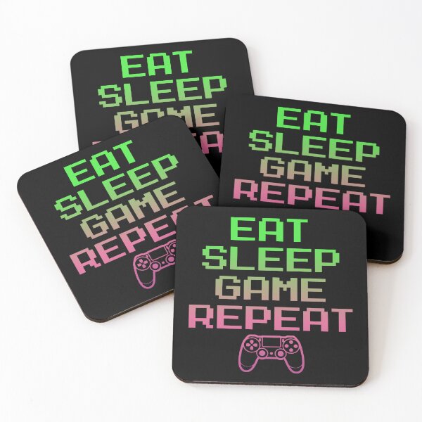 Item preview, Eat Sleep Game Repeat Pixel Gaming T-Shirt | Retro Gamer Controller Tee designed and sold by Design-Pro-21.