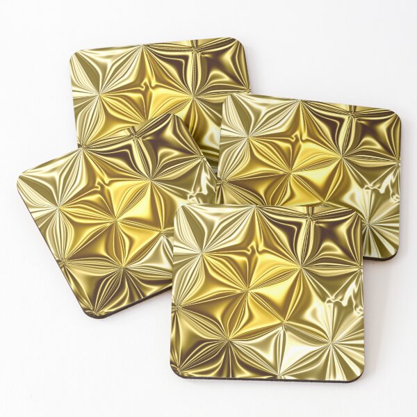 Item preview, Gold Metallic Folded Texture | Luxury Abstract Geometric designed and sold by Preeyanc.