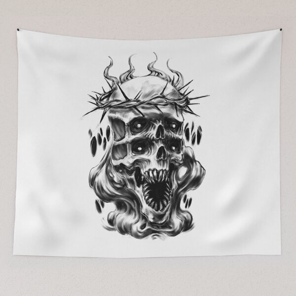 Item preview, The Faithless Skull Tattoo Design designed and sold by Shawnsonartshop.