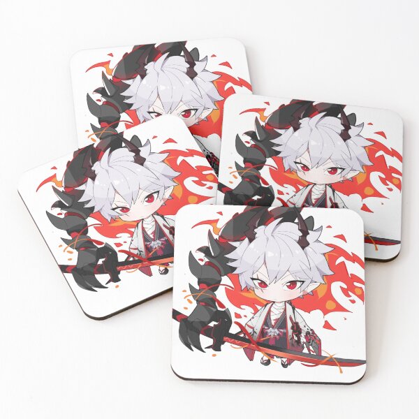 Item preview, Chibi Demon Swordsman | Fiery Anime Warrior Character Art designed and sold by TeeMoods.