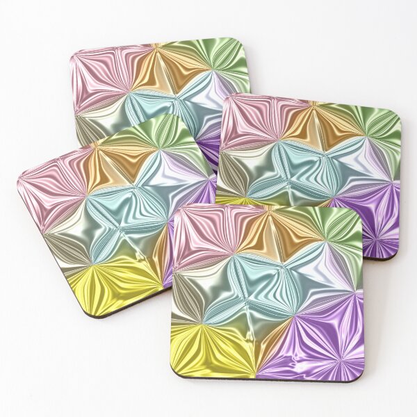 Item preview, Pastel Metallic Rainbow Texture | Iridescent Abstract Folded designed and sold by Preeyanc.