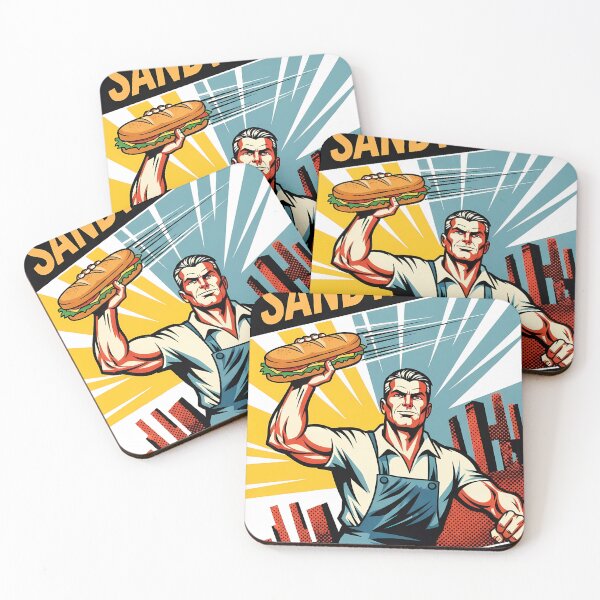 Item preview, Throw Sandwiches Not People – Sandwich Guy Poster Design designed and sold by WallaceSilvaART.