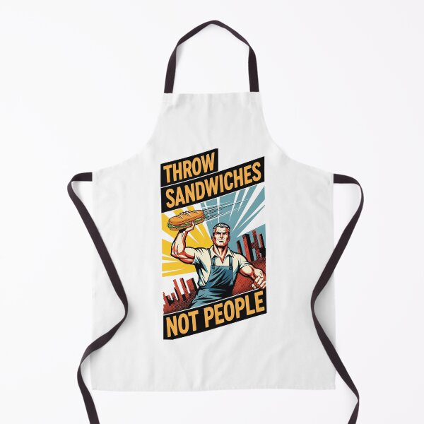 Item preview, Throw Sandwiches Not People – Sandwich Guy Poster Design designed and sold by WallaceSilvaART.