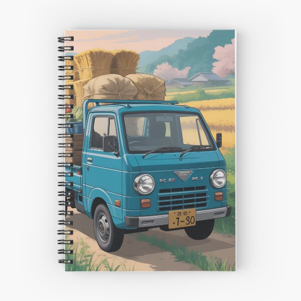 Item preview, Vintage Japanese Kei Truck Illustration – Rural Farm Workhorse Art designed and sold by VividOrganica.