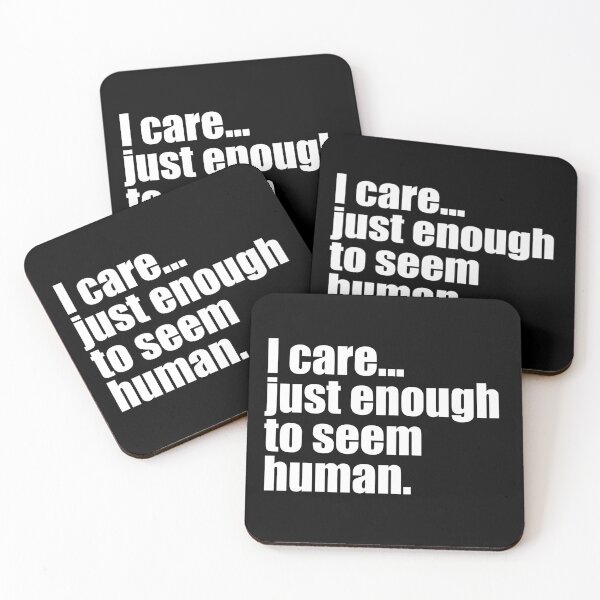 Item preview, Just Enough to Seem Human Text Design designed and sold by FlowGrafik.