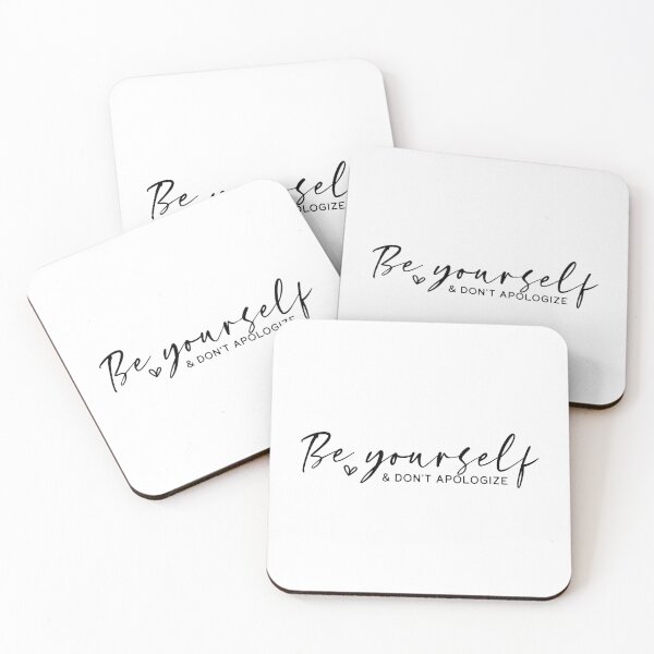 Item preview, Be Yourself & Don’t Apologize – Empowering Self-Confidence Quote designed and sold by AuraByMarv.
