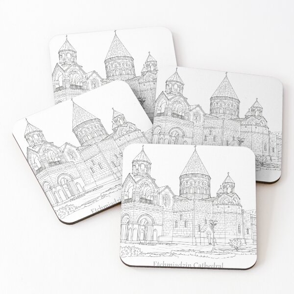 Item preview, Etchmiadzin Cathedral Armenia Line Art – Armenian Apostolic Church designed and sold by NareArt.