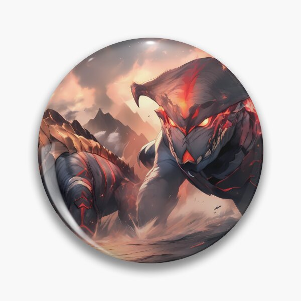 Item preview, Red Epic Fantasy Beasts Heroes Vivid Battle Scenes designed and sold by ART ATTACK ZONE.