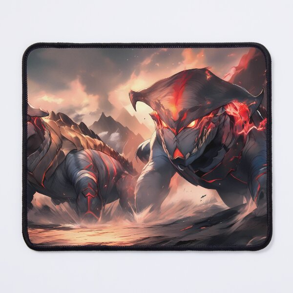 Item preview, Red Epic Fantasy Beasts Heroes Vivid Battle Scenes designed and sold by ART ATTACK ZONE.