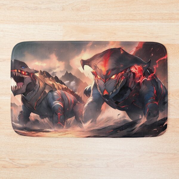 Item preview, Red Epic Fantasy Beasts Heroes Vivid Battle Scenes designed and sold by ART ATTACK ZONE.