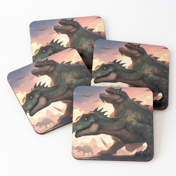 Item preview, Green Epic Fantasy Beasts Heroes Vivid Battle Scenes designed and sold by ART ATTACK ZONE.
