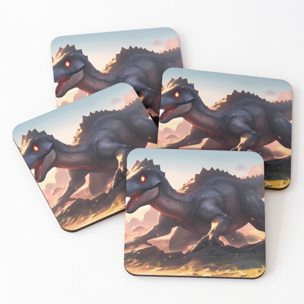 Item preview, Yellow Epic Fantasy Beasts Heroes Vivid Battle Scenes designed and sold by ART ATTACK ZONE.