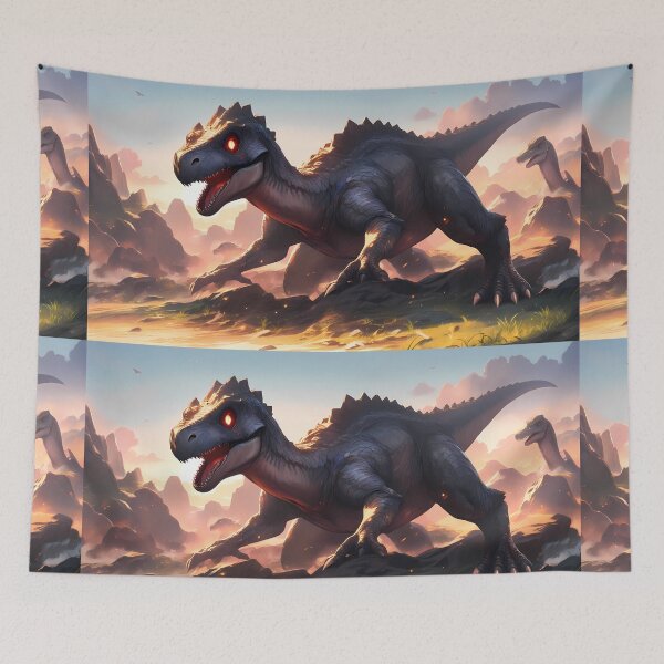Item preview, Yellow Epic Fantasy Beasts Heroes Vivid Battle Scenes designed and sold by ART ATTACK ZONE.