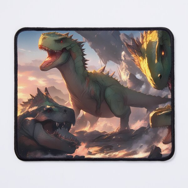 Item preview, White Epic Fantasy Beasts Heroes Vivid Battle Scenes designed and sold by ART ATTACK ZONE.