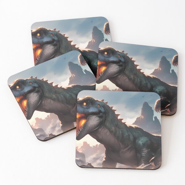 Item preview, Black Epic Fantasy Beasts Heroes Vivid Battle Scenes designed and sold by ART ATTACK ZONE.