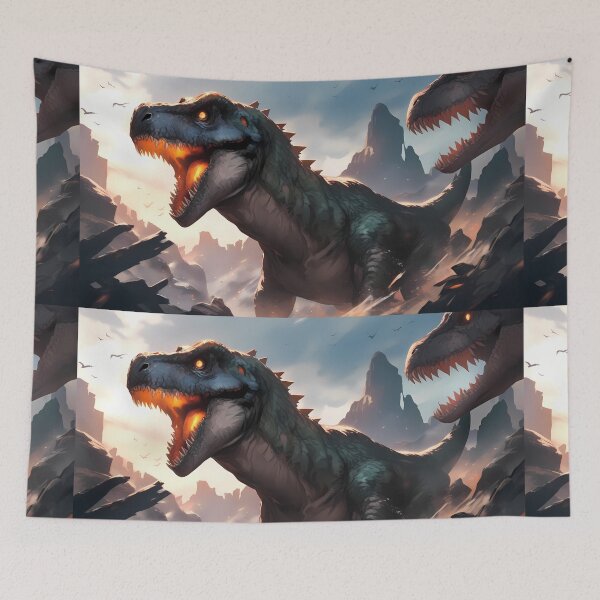 Item preview, Black Epic Fantasy Beasts Heroes Vivid Battle Scenes designed and sold by ART ATTACK ZONE.