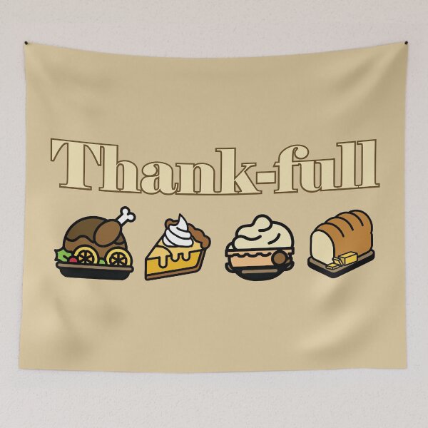 Item preview, Thank-Full Thanksgiving Feast Icons – Cute Holiday Food Design designed and sold by G & M artworks.