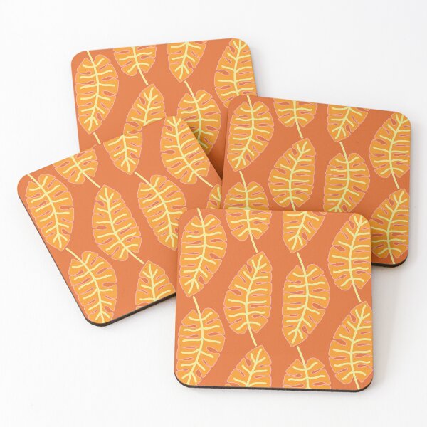 Item preview, The Big Leaf-Vivid Tangelo-Bright Bohemian Palette designed and sold by Annette Chabidon Studio.