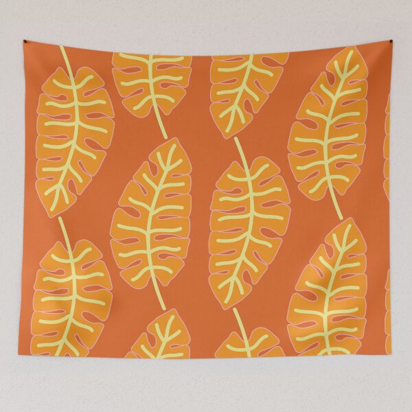 Item preview, The Big Leaf-Vivid Tangelo-Bright Bohemian Palette designed and sold by Annette Chabidon Studio.