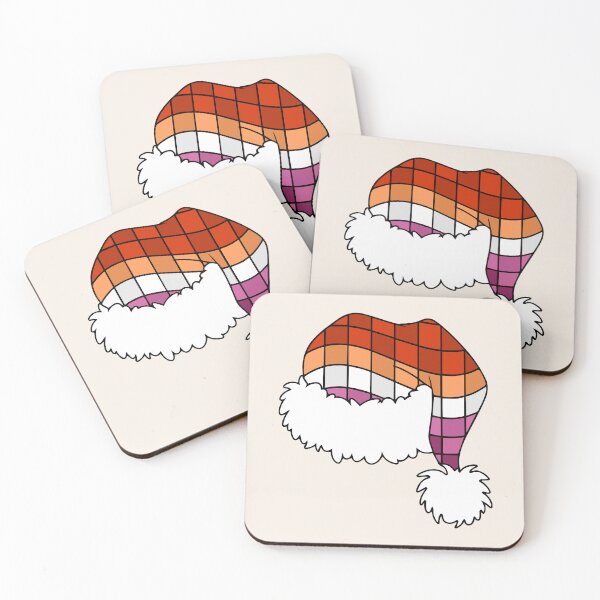 Item preview, Lesbian Pride Santa Hat – Queer Christmas Holiday art designed and sold by Cannaxes Studio.