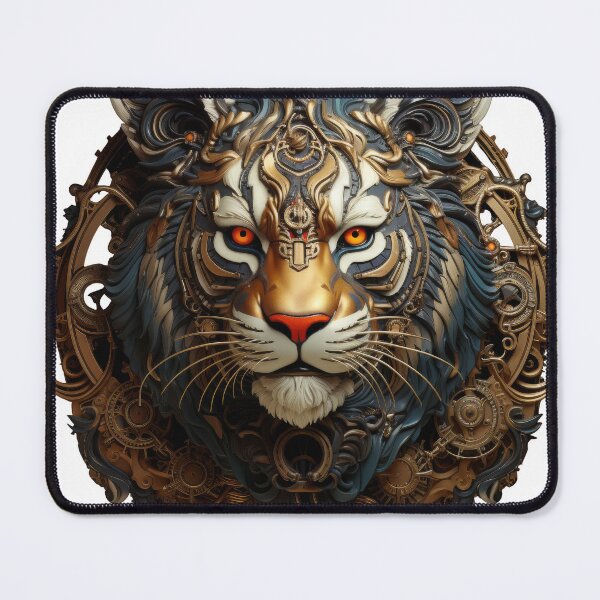 Item preview, Cybernetic Tiger Head in Steampunk Fusion designed and sold by Daagath.