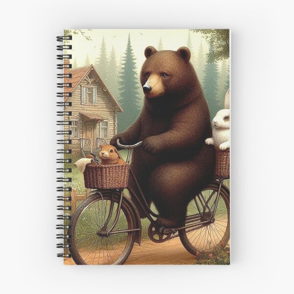 Item preview, Cute Bear on a Bike designed and sold by Dogandesighn.