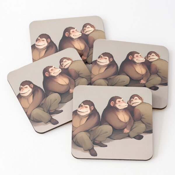 Item preview, Monkeys Epic Fantasy Beasts Heroes Vivid Battle Scenes designed and sold by ART ATTACK ZONE.
