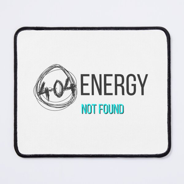 Item preview, 404 Energy Not Found – Tech Humor & Burnout Meme designed and sold by ade-datt.