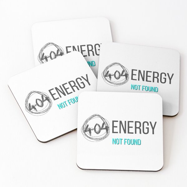 Item preview, 404 Energy Not Found – Tech Humor & Burnout Meme designed and sold by ade-datt.