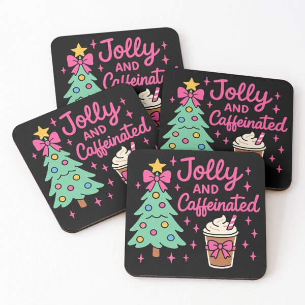 Item preview, Christmas Coffee - Jolly and Caffeinated designed and sold by ZBIFBOUETLA.