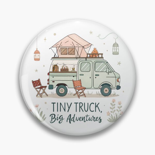 Item preview, Tiny Truck, Big Adventures – Cute Kei Camper Design designed and sold by VividOrganica.