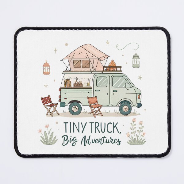Item preview, Tiny Truck, Big Adventures – Cute Kei Camper Design designed and sold by VividOrganica.