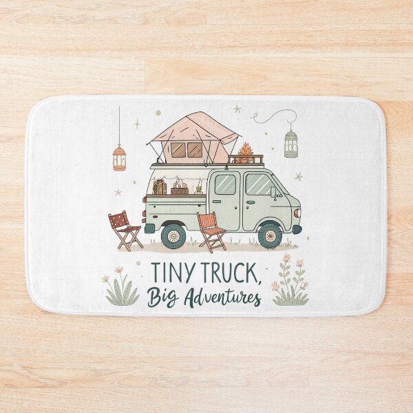 Item preview, Tiny Truck, Big Adventures – Cute Kei Camper Design designed and sold by VividOrganica.
