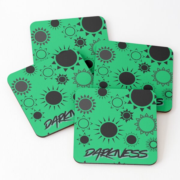 Item preview, Darkness Eclipse Pattern – Bold Green & Black Solar Motif designed and sold by VAGABOND12.