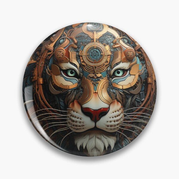 Item preview, Ornate Cyber Tiger with Celestial Clockwork designed and sold by Daagath.