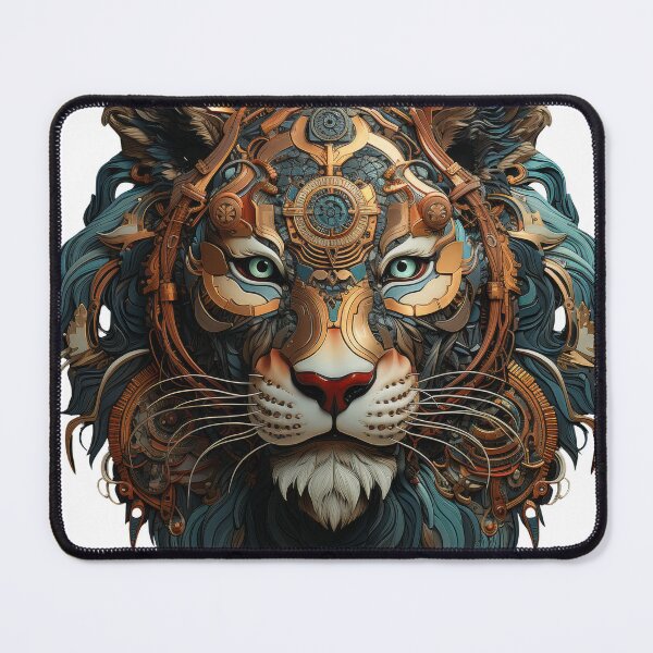 Item preview, Ornate Cyber Tiger with Celestial Clockwork designed and sold by Daagath.
