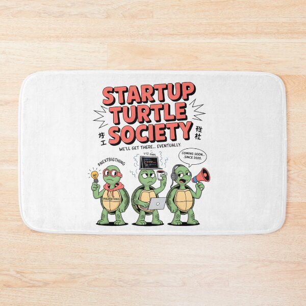Item preview, Startup Turtle Society – Funny Slow Startup Humor Design for Entrepreneurs & Tech Creators designed and sold by ZyricZyric.