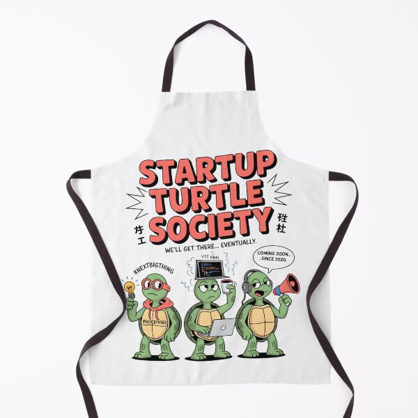 Item preview, Startup Turtle Society – Funny Slow Startup Humor Design for Entrepreneurs & Tech Creators designed and sold by ZyricZyric.