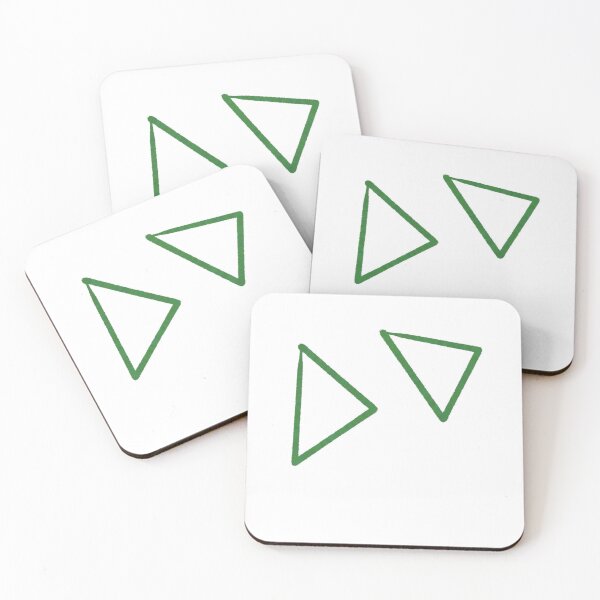 Item preview, Two Green Triangles Illustration art designed and sold by MagicMaker1984.