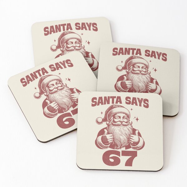 Item preview, Santa Says 67 Funny Six Seven Meme Christmas Holiday Humor designed and sold by KLArtzStore.