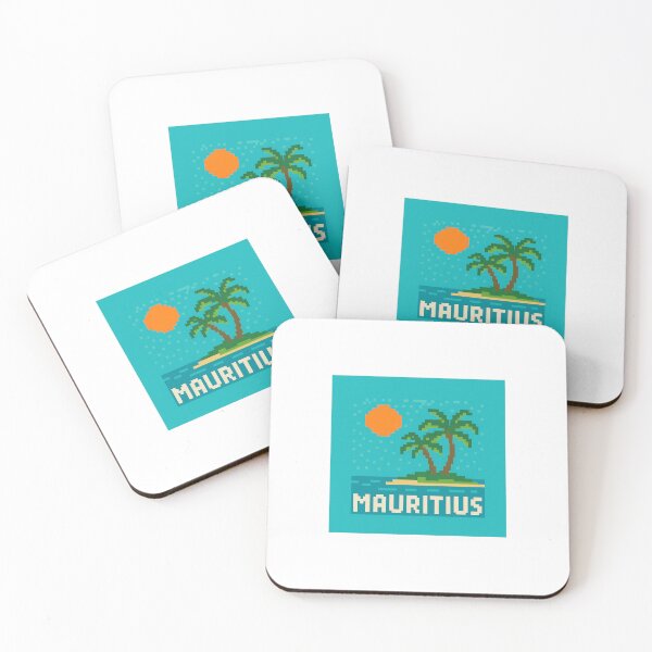 Item preview, Mauritius Island Tropical Beach Pixel Art designed and sold by M4nulas.